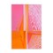 Stupell Industries Centric Orange & Pink Wall Plaque Art Design by Incado